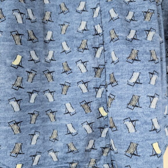 NIC+ZOE Women's Beach Chair Button Up Shirt with Band Collar and Peplum Waist XS - Picture 3 of 12